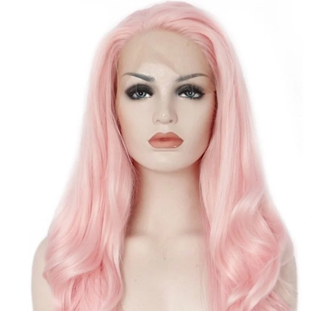 💖MIA COTTON CANDY PINK 🍬26” Lace Front Wig *NWT*